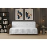 Dinarsu Kaydırmaz Koltuk Örtüsü 175X220 Ege Gri - 175 x 220 cm - Beyaz - Gri