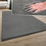 Dinarsu Loft Peluş Halı Antrasit - 80 x 150 cm