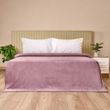 Dinarsu Sherpa Çift Kişilik Battaniye - Mürdüm - 180X220 cm - 10 x 10 cm - Çok Renkli