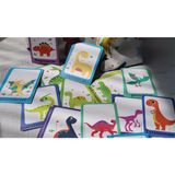 Dınasour Flashcard: Memory And Matching Game: 56 Kartlık Dinazor Hafıza ve Eşleştirme Oyunu
