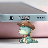 Dinazor Figürlü Telefon Charmı (Lighting (iPhone) Uyumlu Şarj Soketi Tıpası)