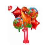 Dinazor Konsept 1 Yaş Balon Set Dinazor T-Rex Konsept Doğum Günü Set Yaş Balon Set