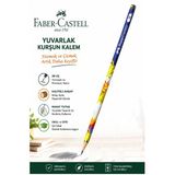 Dinazor Kurşun Kalem 1 Adet Faber Castell Yuvarlak Gövdeli Siyah Kurşun Kalem Yumuşak Yazım Kolay Tutuş Kaliteli