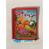 Dinazorlar Alemi Magic Book Eğitici İngilizce Sihirli Boyama Kitabı Su Kalemi Water Painting Kırmızı