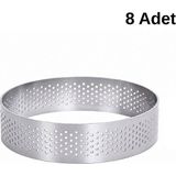 Dinç Kitchen Delikli Tart Kalıbı 6 cm 8’li Set 8li Set
