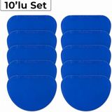 Dinç Kitchen Dinc Kitchen Plastik Oval Hamur Kazıyıcı 10LU Set Mavi 15,5*10 cm