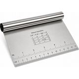 Dinç Kitchen Ölçülü Paslanmaz Çelik Hamur Kazıyıcı ve Kesici 15×11 cm