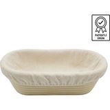 Dinç Kitchen Oval Ekmek Hamur Mayalama Sepeti- Bezli 26x12x7,5 cm Oval 26x12x7,5 Bezli