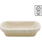 Dinç Kitchen Oval Ekmek Hamur Mayalama Sepeti- Bezli 30x13,5x8,5 cm Oval 30X13,5X8,5 Bezli
