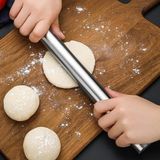 Dinç Kitchen Paslanmaz Çelik Merdane 30 cm Çap 3 cm - Uzunluk 30 cm