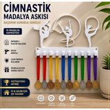 Dinç Spor Cimnastik Madalya Askısı – 10 Madalya Kapasiteli Dekoratif Duvar Askılığı
