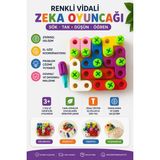 Dinç Spor Renkli Vidalı Zeka Oyuncağı – Eğitici Sök Tak Oyunu