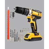 Dinç Store 44 24 Parça Çift Bataryalı Akülü Darbeli Matkap – Güçlü Motor, Metal Dişli, LED Işıklı - 1