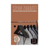 Dinç Store 44 5'li Lüks Siyah Elbise Ceket Askısı - Ergonomik & Kaymaz Plastik Askı Seti - Ahşap Görünüml - Renkli