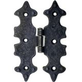 Dinç Store 44 Antika Tarz Dekoratif Pirinç Lale Menteşe - 104X77 Mm, Oksit - Renkli