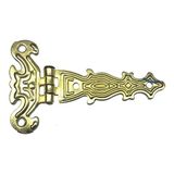 Dinç Store 44 Dekoratif, Sac Tek Kuyruklu Menteşe - 40X68 Mm, Küçük, Sarı, 1 Adet - Renkli