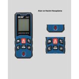 Dinç Store 44 Dijital Lazer Mesafe Ölçüm Cihazı Inşaat ve Ev Kullanımı - Renkli - 1