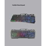Dinç Store 44 Gaming Set Işıklı Klavye Mouse + Bluetooth 5.2 Kulaklık Oyuncu Paketi - 1 - Renkli