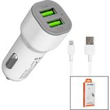 Dinç Store 44 Iphone - Kablolu Oto - Araç Çakmaklık Şarj Başlık Set 3.1A - 15.5W - 1mt Kablo HY-X44 (4887) - Renkli