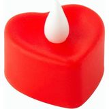 Dinç Store 44 Kalp Şekilli Işıklı Mum 4 cm - Kırmızı - 1