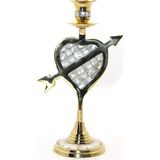 Dinç Store 44 Pirinç Sedefli Tekli Şamdan 20 cm - Renkli - standart