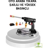 Dinç Store 44 Taşınabilir Akülü Araba Yıkama Makinesi 1.7 Mpa Basınçlı ve Ergonomik Tasarımlı - Renkli - standart