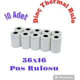 Dinç Thermal 10 Adet 56X16MT Pos Rulosu Tüm Pos Cihazlarına Uyumlu Düz Yaprak Tipi