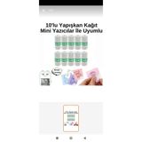Dinç Thermal 10 Adet Mini Termal Yazıcı ve Mini Çocuk Fotoğraf makinaları uyumlu YAPIŞKANLI Termal Rulo