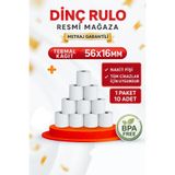 Dinç Thermal Yazarkasa pos rulosu 56x16 10 Adet