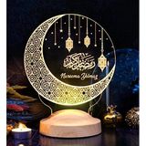 Dini Hediye Hilal & Kandil Tasarımlı Hediyelik Gece LambasıLed Lamba, Kandilli Ramazan Hediyeleri