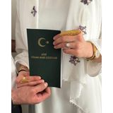 Dini Nikah Akdi Cüzdanı - 54 farz, deri kaplama - Yeşil