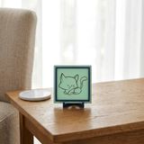 Dinlenen Kedi Modern Dekoratif Hatıra Obje 10x10 cm | Yaşam alanınız için huzurlu ve modern armağan, çalışma masaları ve raflar için özel butik tasarım