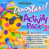 DINO-BUDDIES® Boyama ve Etkinlik Paketi #2 (Sevimli Dinozor Çıkartmaları, Makyaj Yapın, Motivasyonel) Boyama Sayfaları, Kitaplar ve Kitap Ayraçları. Sevimli, Sevimli, Pozitif ve Toptan. 3+ Yaş