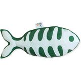 Dino Pet Oyuncak - Kedi Naneli (Catnipli) Kedi Oyuncağı - Keçe Yeşil Balık - Koyu Yeşil