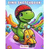 Dino Sketchbook: A Creative Blank Notebook For Young Dinosaur Fans, 110 Pages, 8.5 x 11 Inches