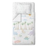 Dino%100 Organik Pamuk Tek Kişilik Çocuk Nevresim Takımı 120 x 200 cm