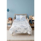 Dinoro Mavi %100 Pamuklu Bebek Nevresim Takımı - 4 Parça