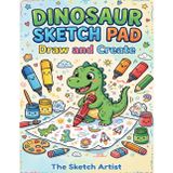 Dinosaur Sketch Pad: Kids Drawing Book for Dinosaur Lovers – Large 8.5 x 11 Blank Sketchbook for Creative Kids
