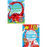 Dinozor Boyama Kitabım - Müthiş Hayvanlar Boyama Kitabım 2'li Set