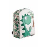 Dinozor Çocuk Sırt Çantası Medium, Su Geçirmez Erkek ve Kız Çocuk Okul Çantası, Göğüs Kilitli Sevimli Dinozor Desenli Sırt Çantası, 31x26x12 cm