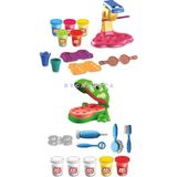 Dinozor Dişçi Oyun Hamur Set + Dondurma Oyun Hamur Seti Eğitici Zeka Geliştirici Set