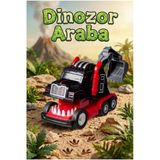 Dinozor Dönüşen Araba Çarpınca Açılan Robot Kamyon Sürtmeli Oyuncak İş Makinesi Siyah Kırmızı
