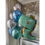 Dinozor Kral Taçlı Folyo Balon Seti