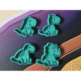 Dinozor Kurabiye Kalıbı Seti – Hayvan Temalı Cookie Cutter | 7–8 cm - 26 x 26 x 7 cm