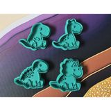 Dinozor Kurabiye Kalıbı Seti – Hayvan Temalı Cookie Cutter | 7–8 cm