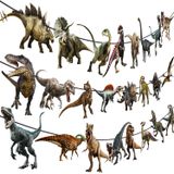 Dinozor parti afiş dinozor doğum günü partisi süslemeleri 3 adet dinozor dünya partisi kesme afiş T-Rex asılı dekorasyon Dino temalı bebek duş malzemeleri