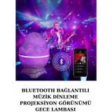 Dinozor Speaker Renk Değiştirme Projeksiyon Modu Bluetooth Hoparlör Gece Lambası ( Lisinya )