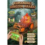 Dinozor T-Rex Uzaktan Kumandalı Araba - 360° Dönen Işıklı Akrobat Oyuncak - Şarjlı Ve Dayanıklı