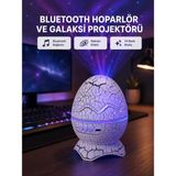 Dinozor Yumurta Gece Lambası Projektör – 14 Renk Seçeneği Midastech - Çok Renkli