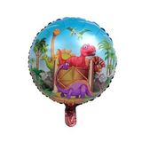 Dinozor Yuvarlak Folyo Balon 18 İnç
